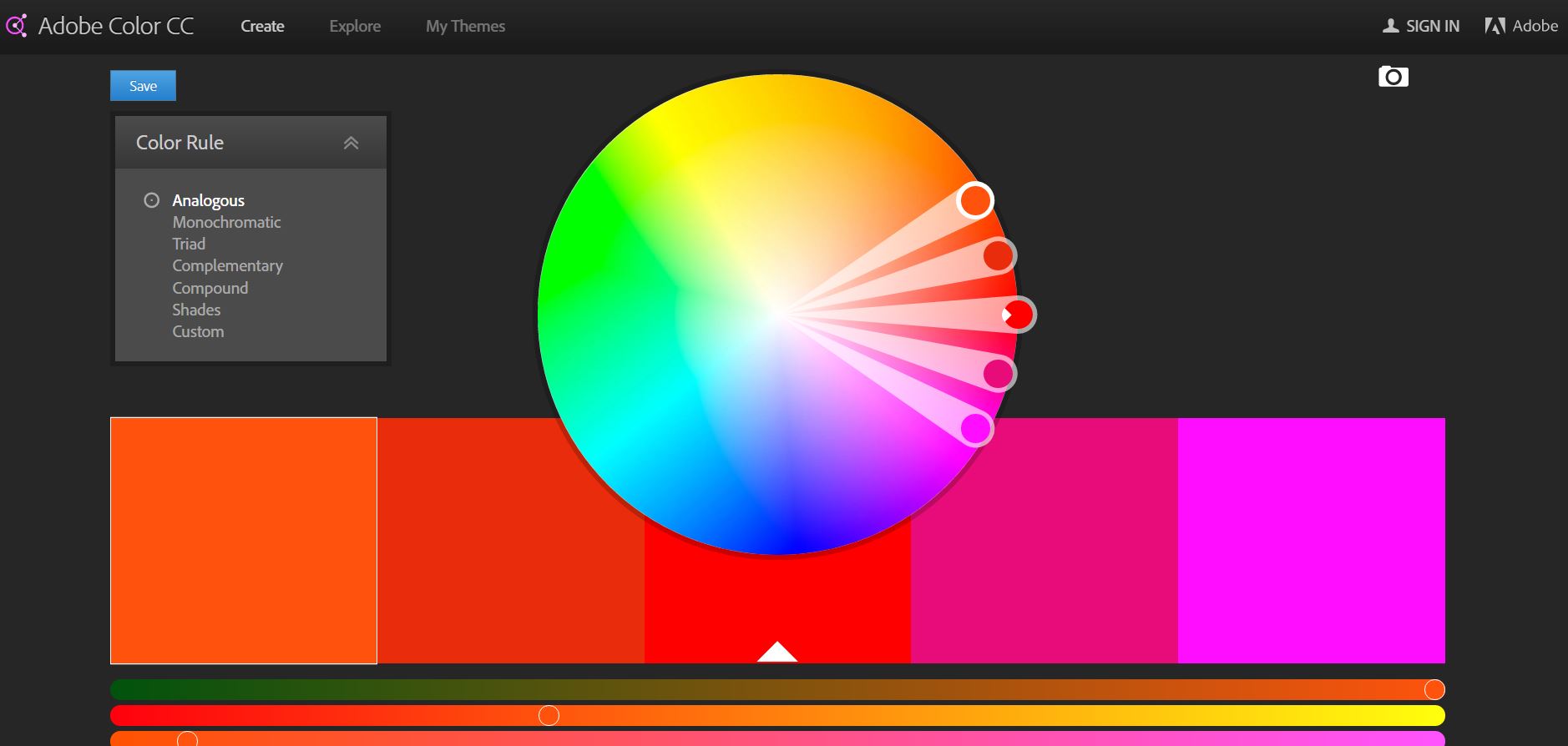 Adobe Color Wheel