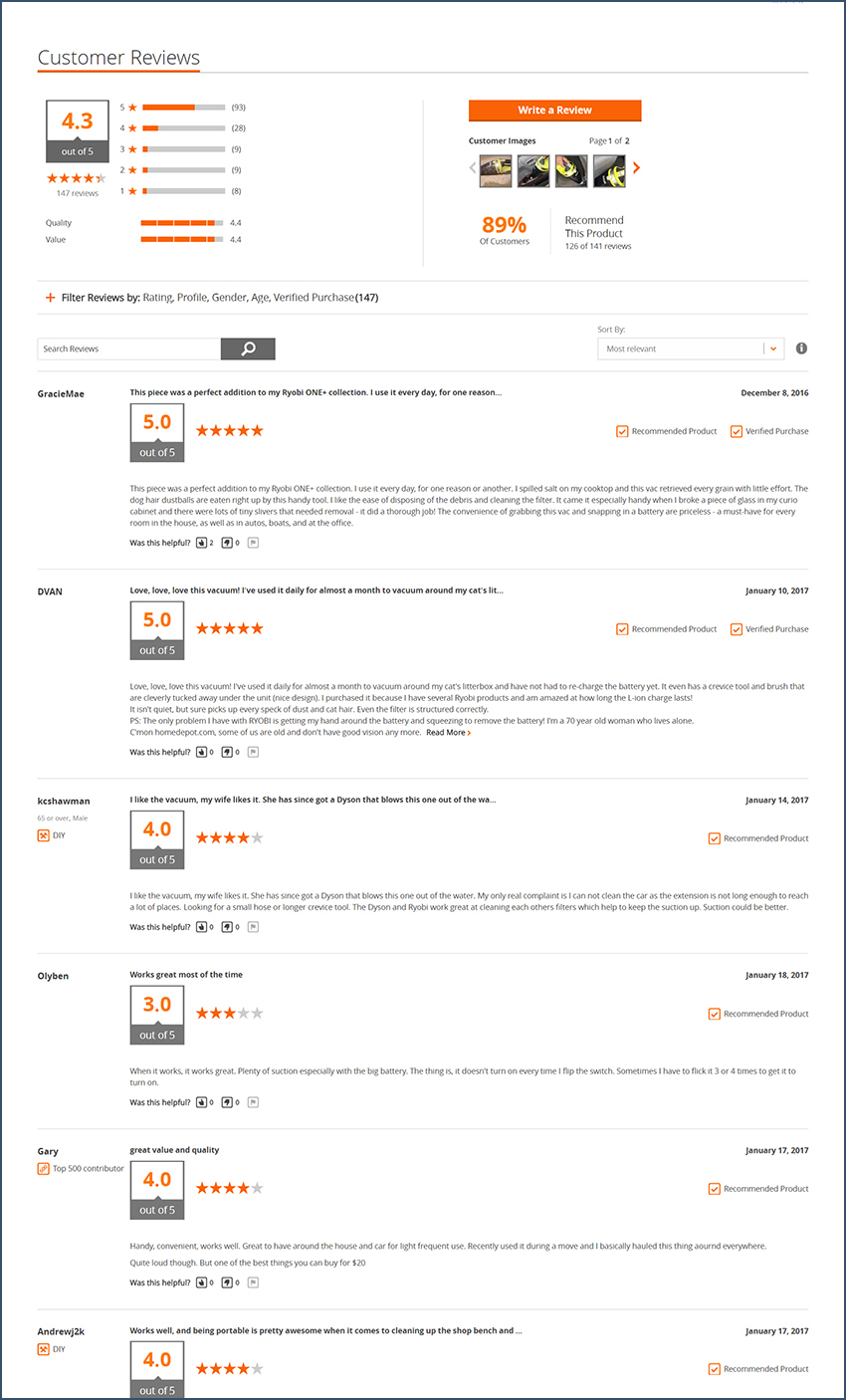 Product Reviews
