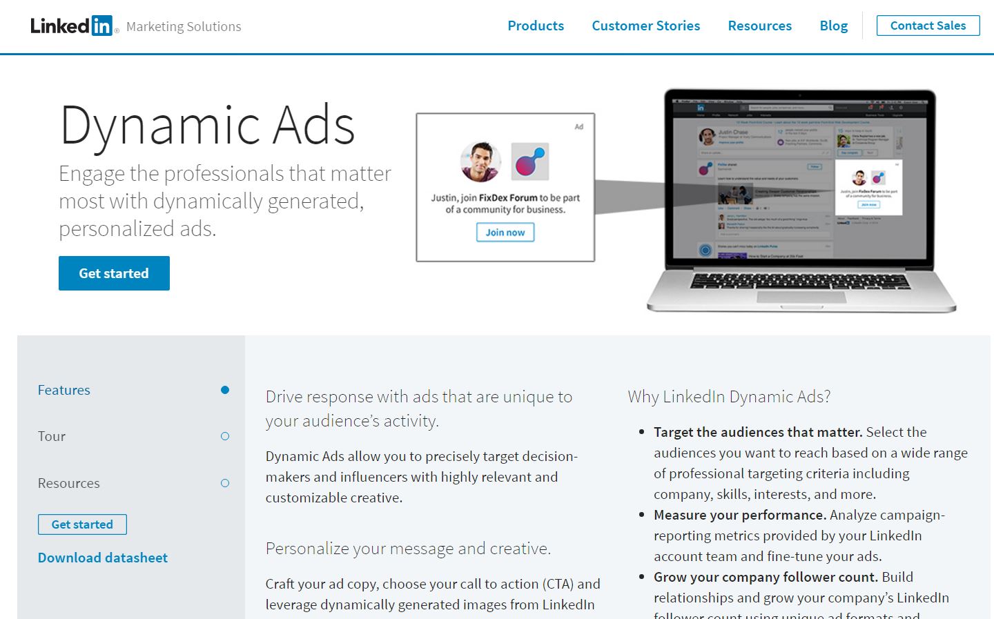 LinkedIn Dynamic Ads