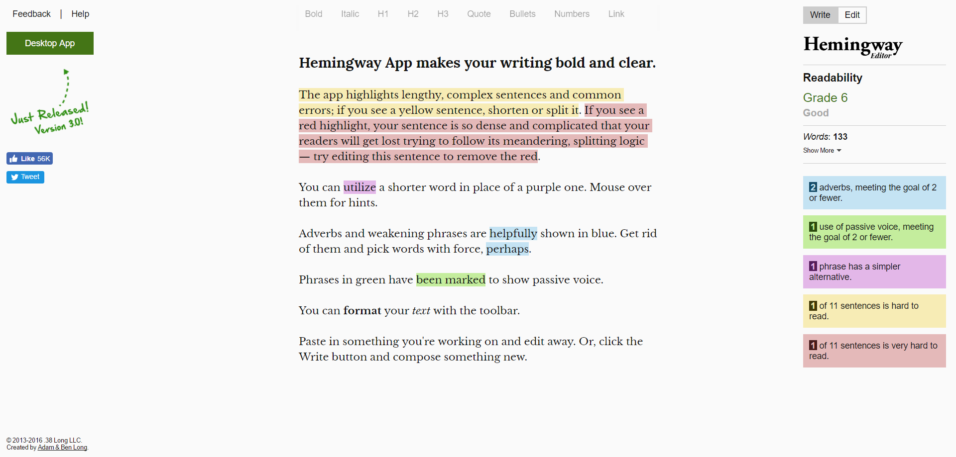 Hemingway Editor
