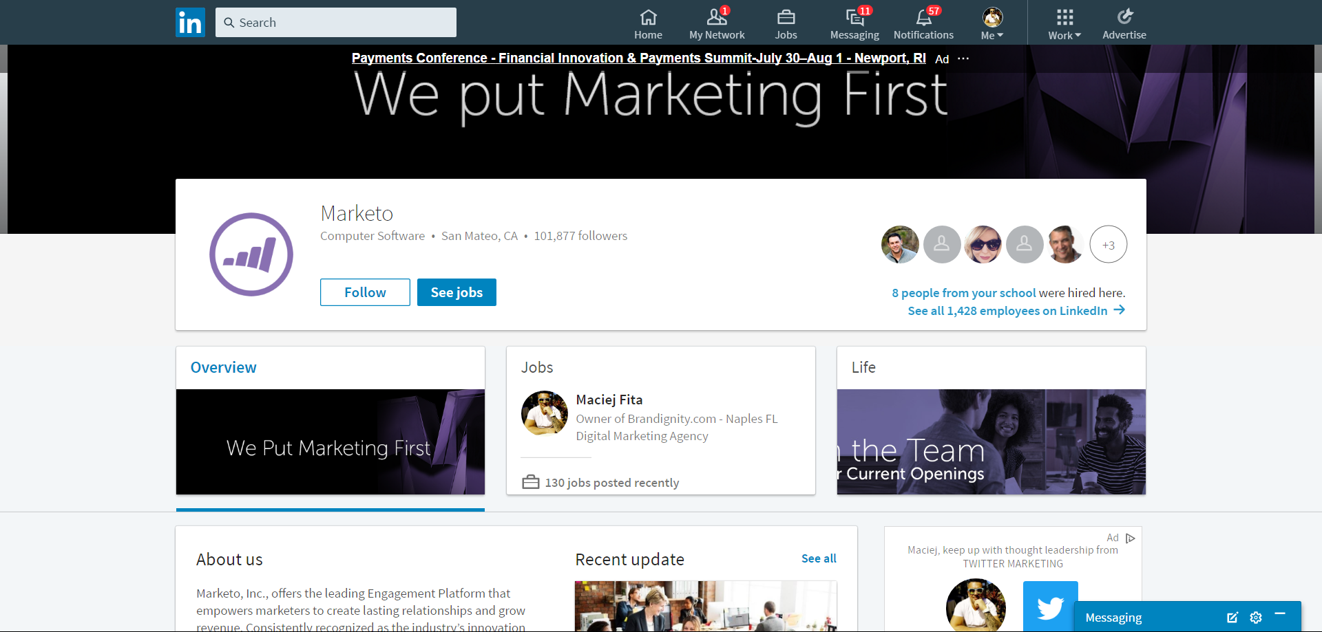 marketo linkedin