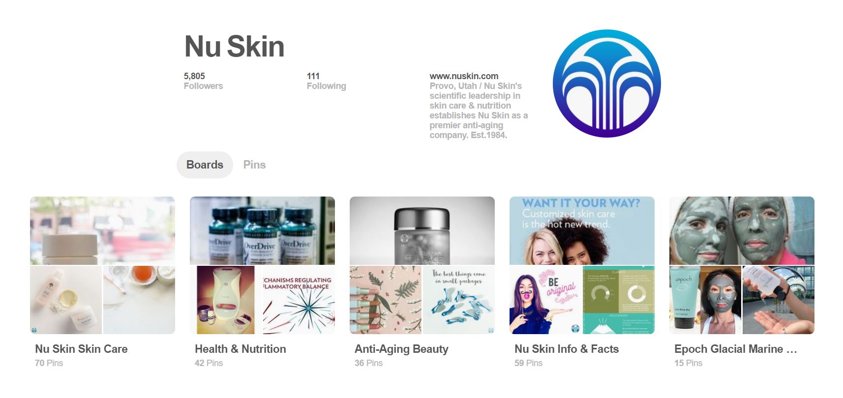 Nu Skin Pinterest