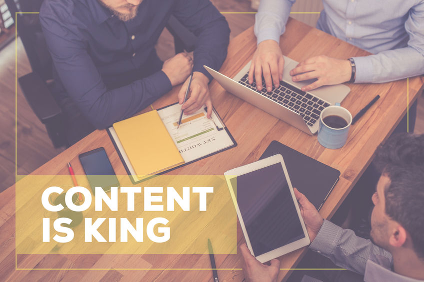 CONTENT IS KING CONCEPT