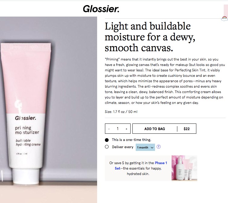 glossier