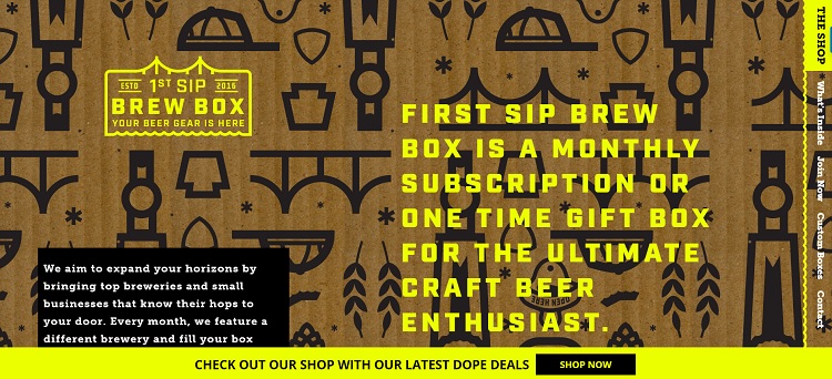 first sip brew box