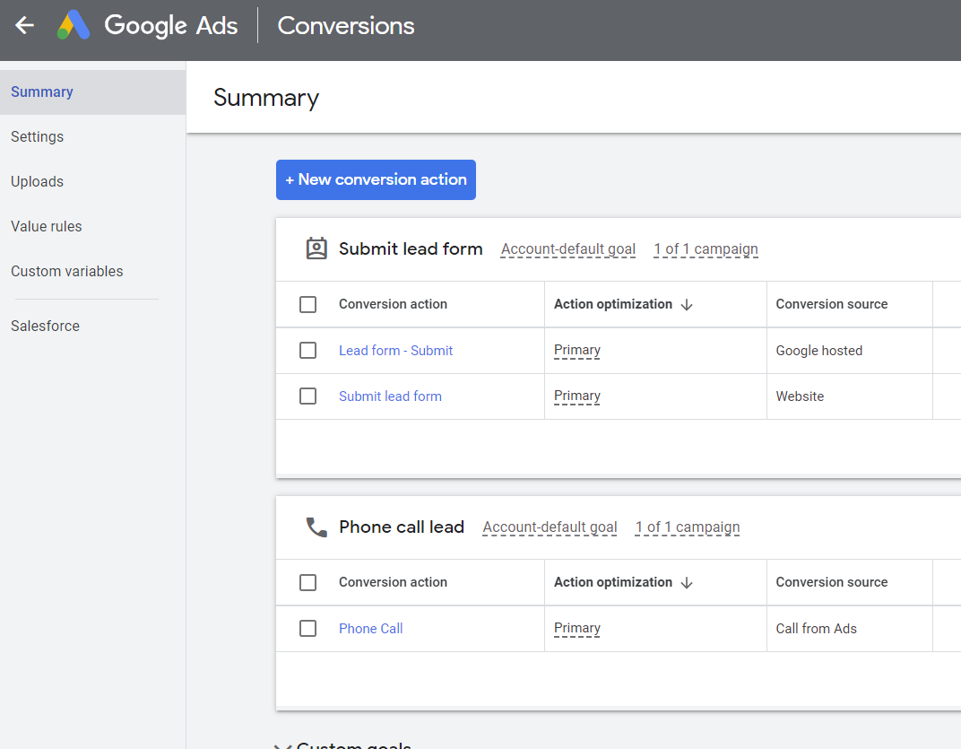 sem conversion tracking