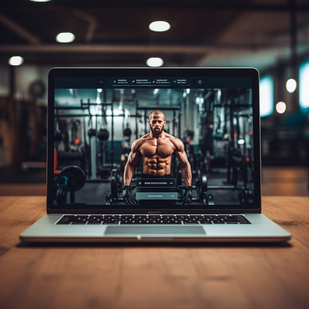 gym website navigation