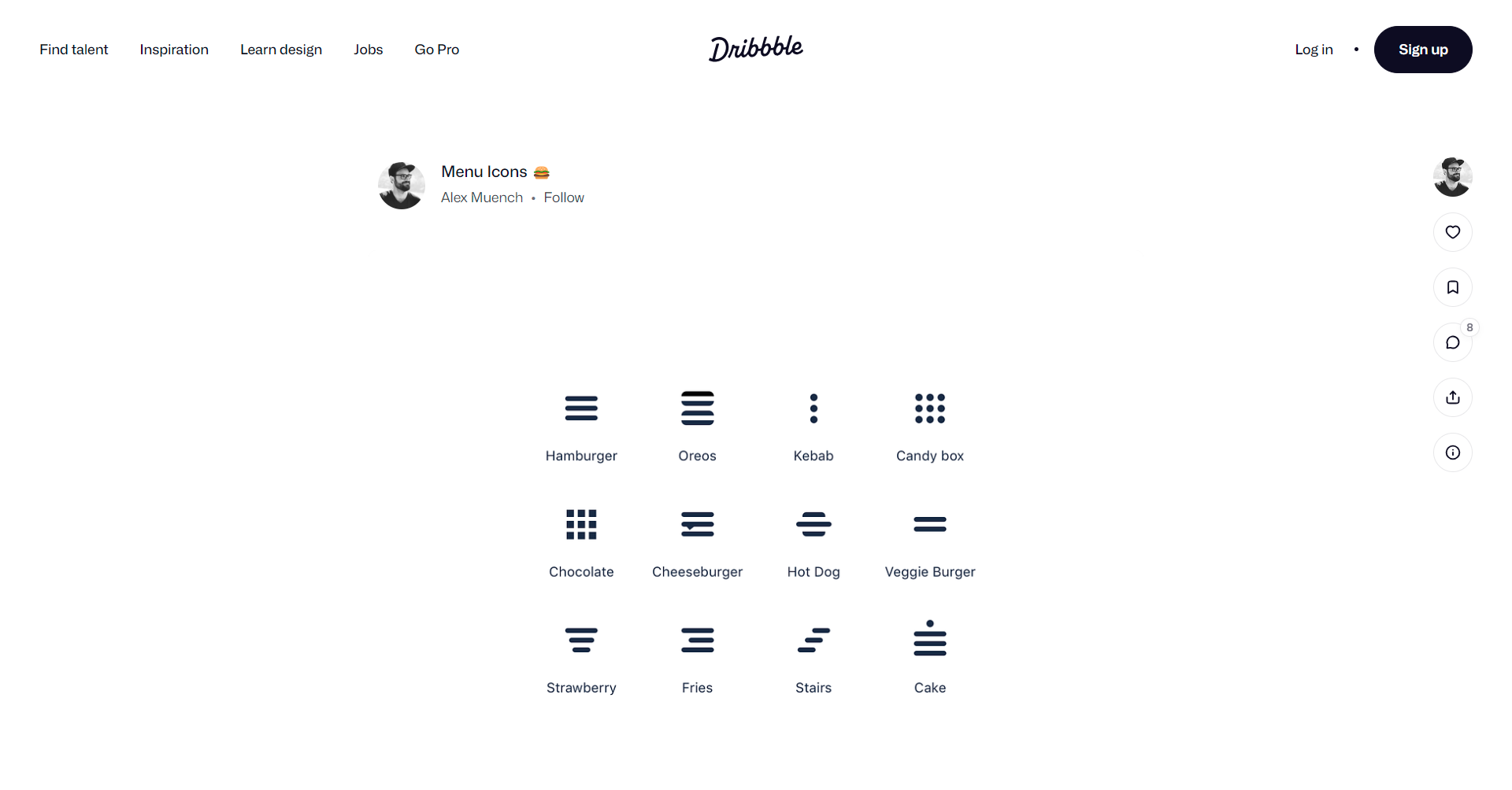 hamburger menu icons