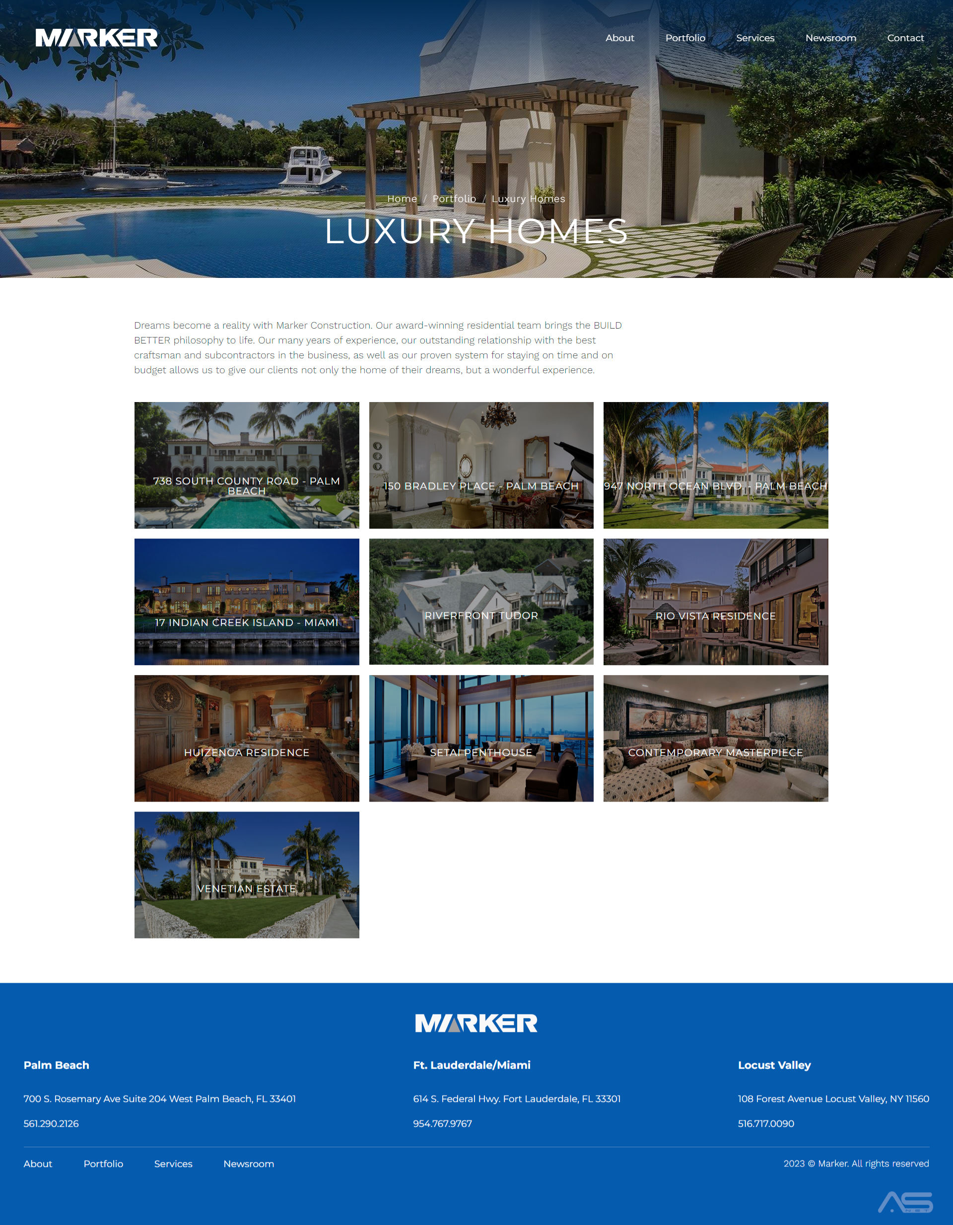 luxury homes portfolio