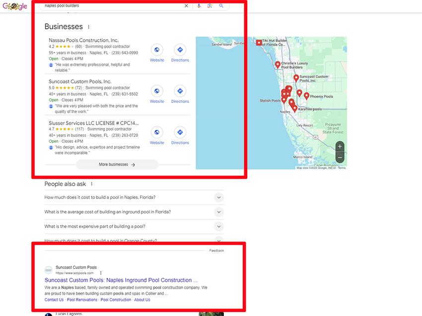 pool builder seo