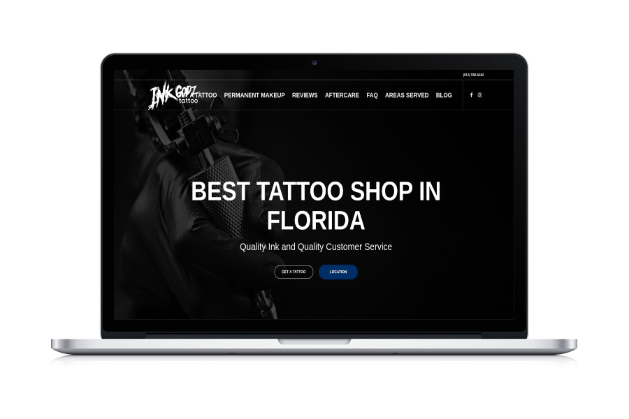 tattoo shop website