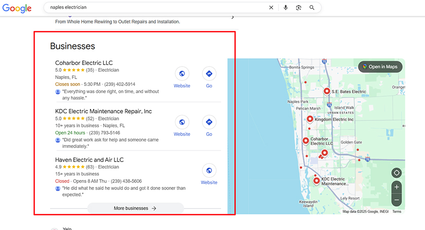 local seo electrician